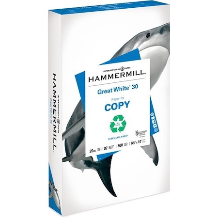 Hammermill 75GSM, 8-1/2inx14in, 300RM/PL, White,  HAM86704PL